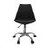 19 Kit 2 Cadeiras Giratorias Office Luisa Rivatti Assento PP Cinza Base Rodizio Cromado